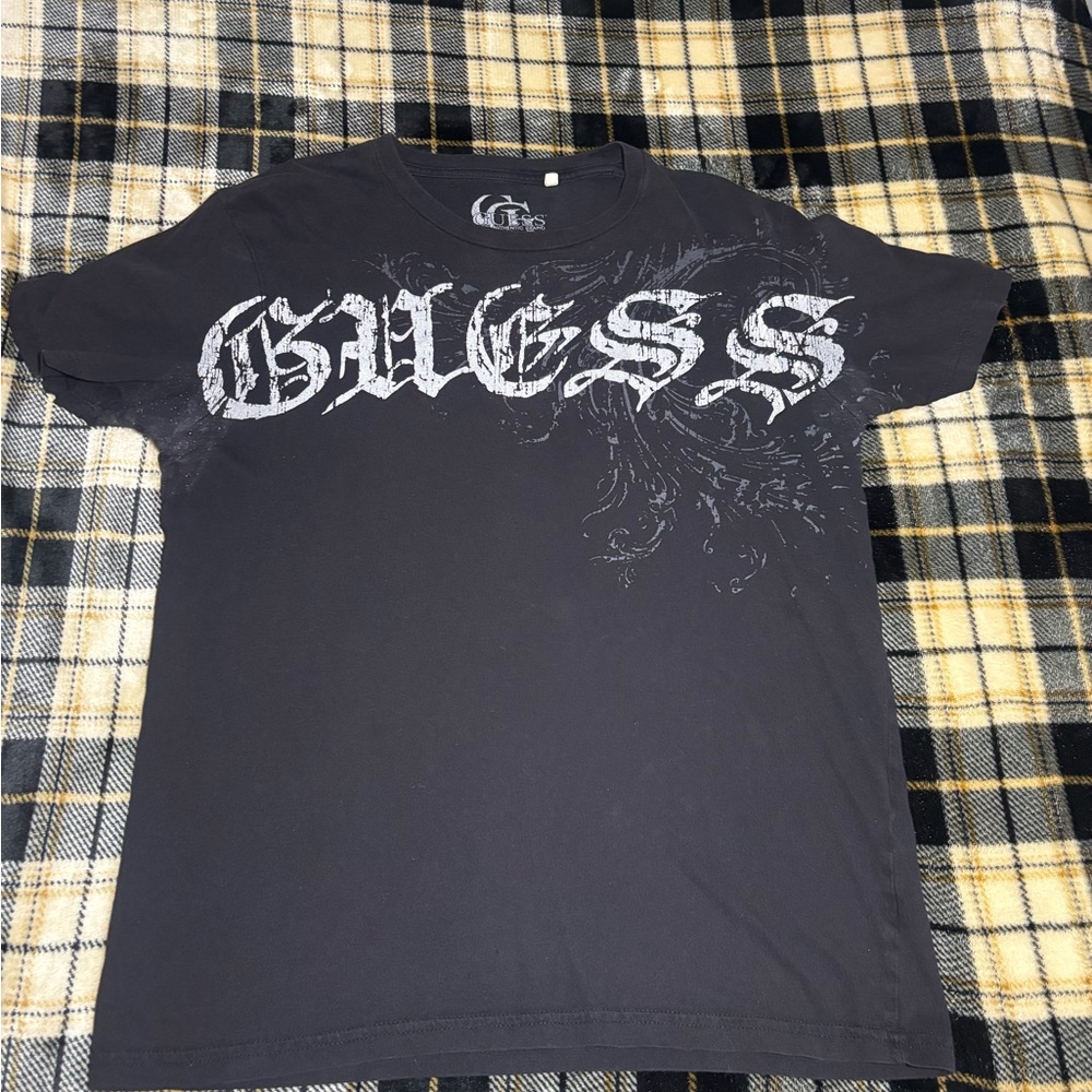 GUESS Black Graphic Men's Shirt